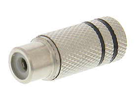 RCA Phono Cable Jack with Metal Back Shell